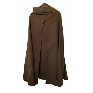 Olive green long cape